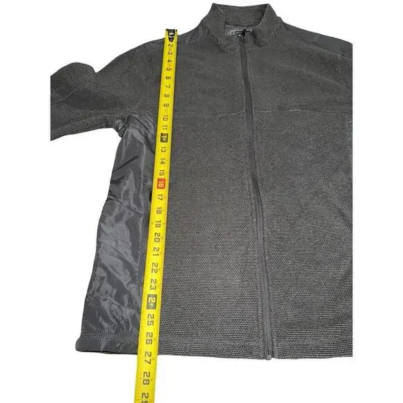 PGA Tour Men's Golf Full Zip Fleece Lined Jacket Gray - Size Large Medium. New - Picture 2 of 5